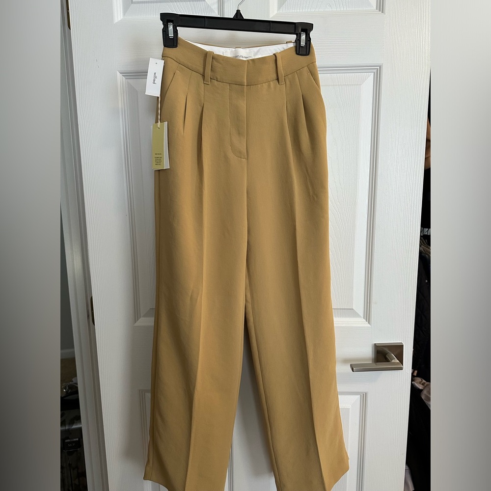 Aritzia The Effortless Pant Sandy Beige 00P NWT